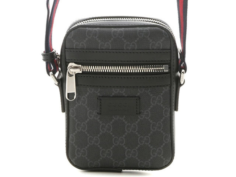 Gucci GG Supreme Shoulder Bag Black KR